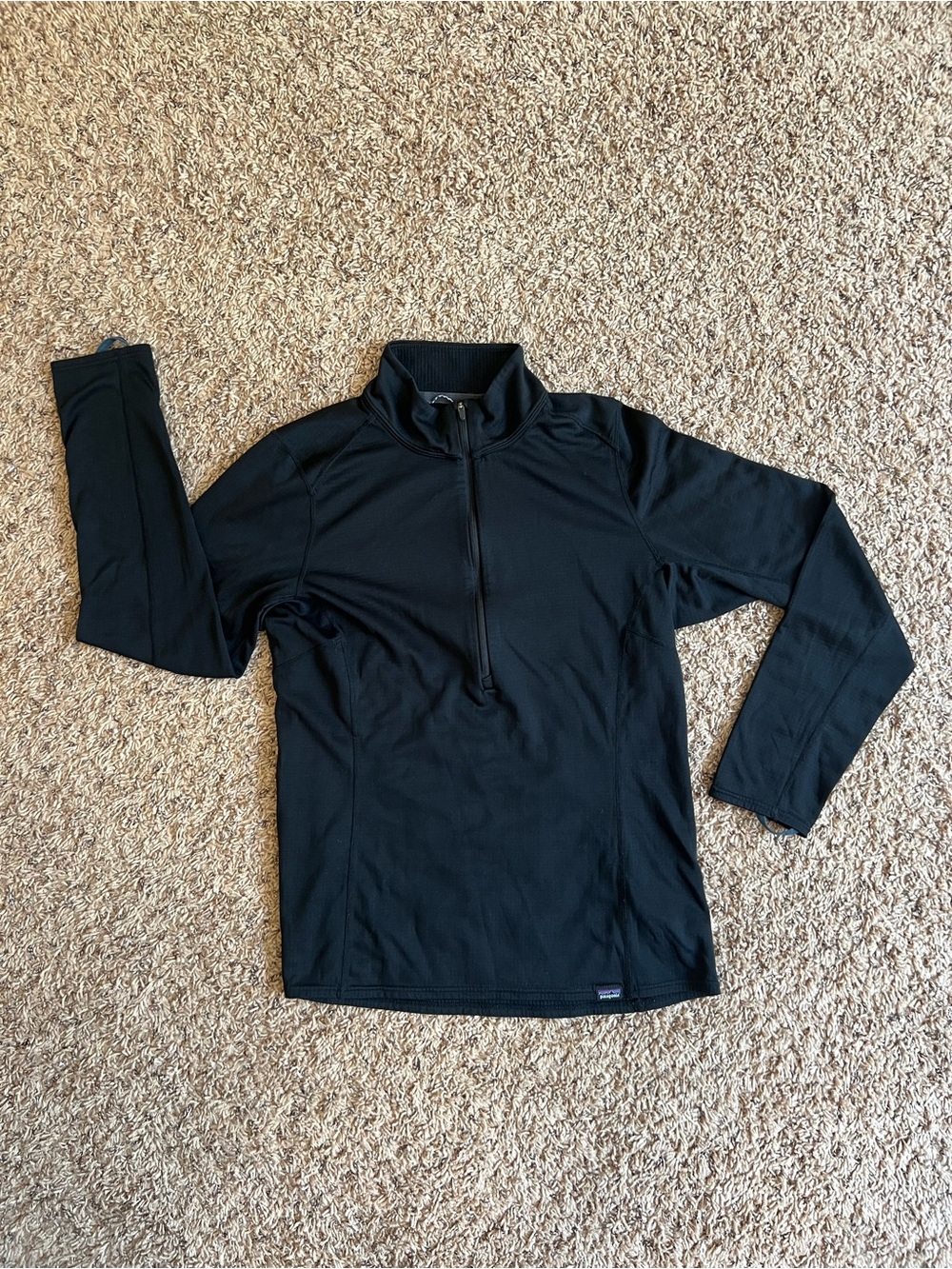 Patagonia Capilene Midweight Zip-Neck Top Black Size M